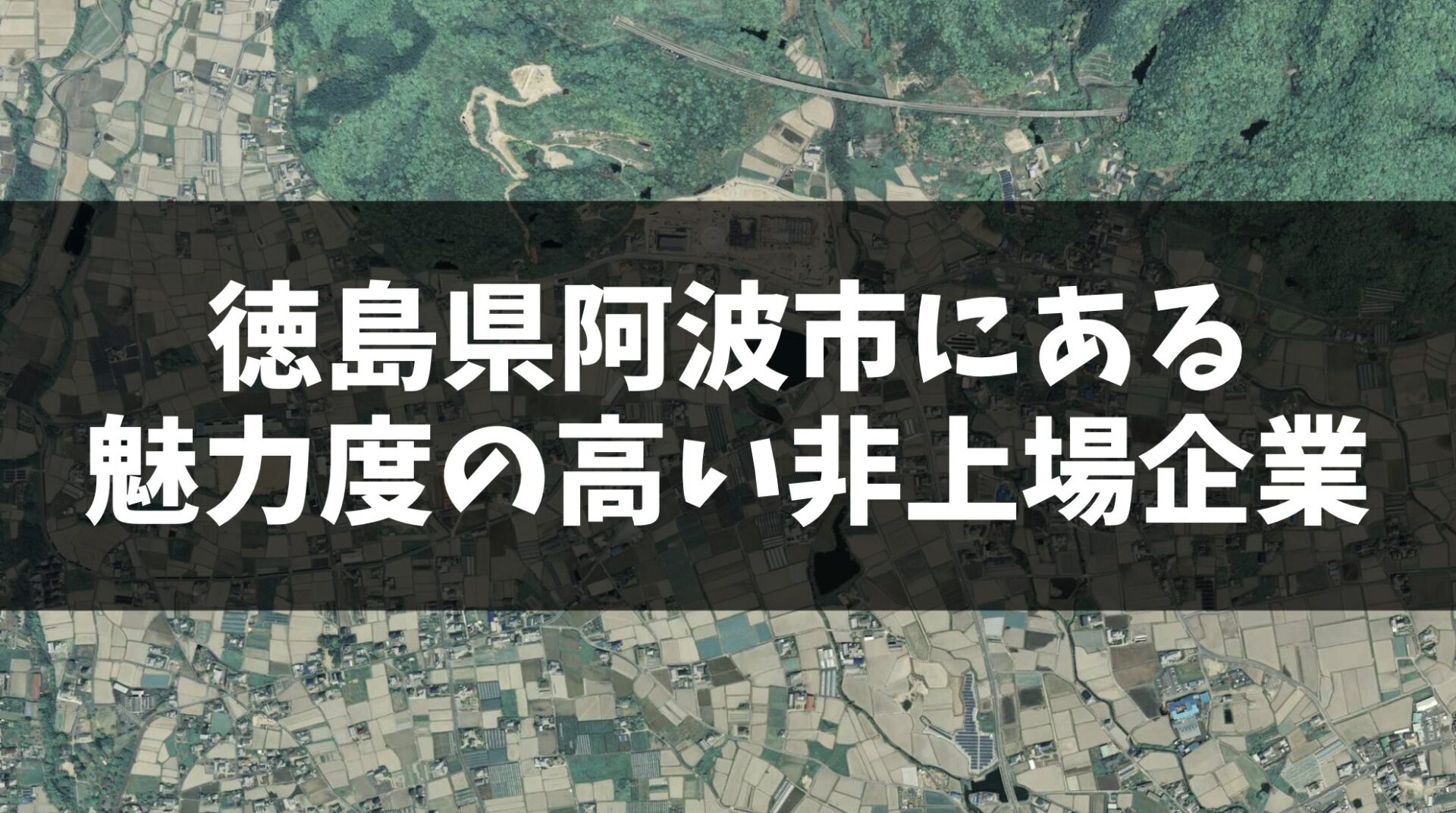 徳島県阿波市に本社を置く、魅力度の高い非上場企業5選